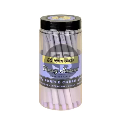 Blazy Susan Purple Cones 98mm Jar of 50
