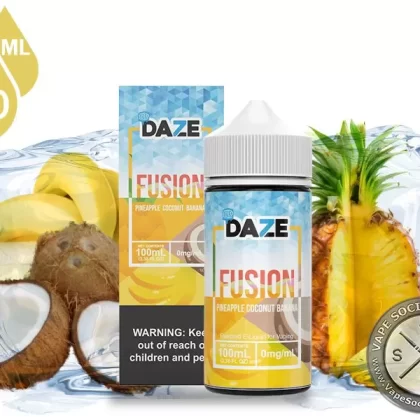 Pineapple Coconut Banana Iced 7 Daze Fusion 100ml