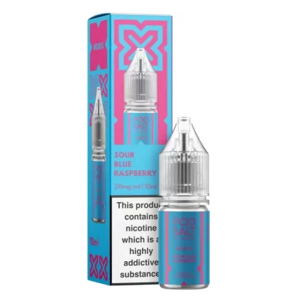 POD SALT NEXUS SOUR BLUE RASPBERRY 10ML NIC SALT E-LIQUID - Strength#5MG>10MG>20MG