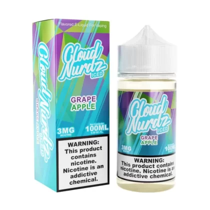 Cloud Nurdz Iced Grape Apple eJuice - Vape Product; Vape Product, Vape Product (DB0BE2) (DB0BE2)