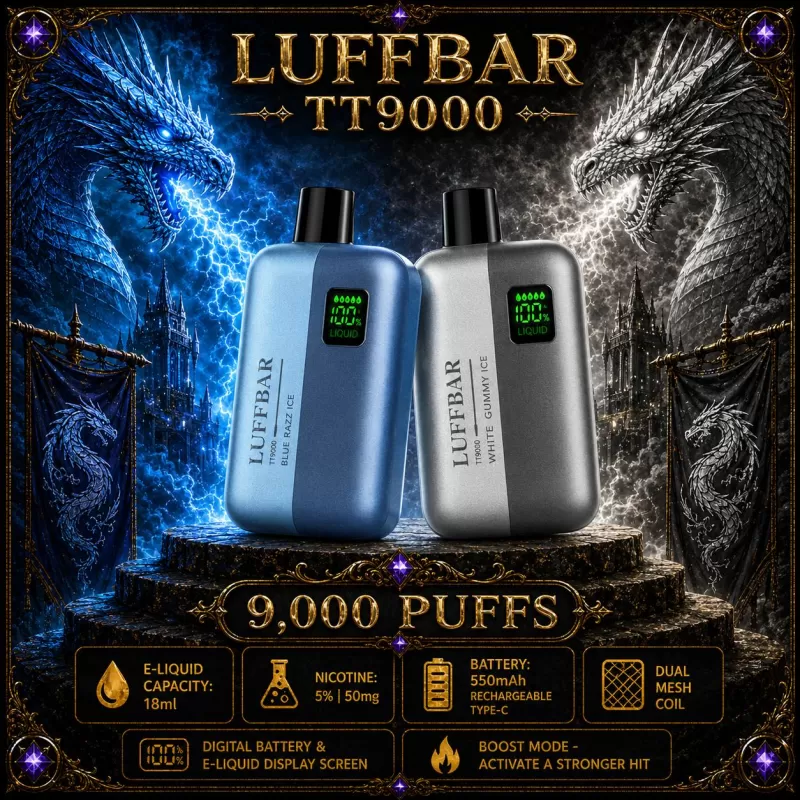 LUFFBAR TT9000 - Cool Mint - Vapeciga