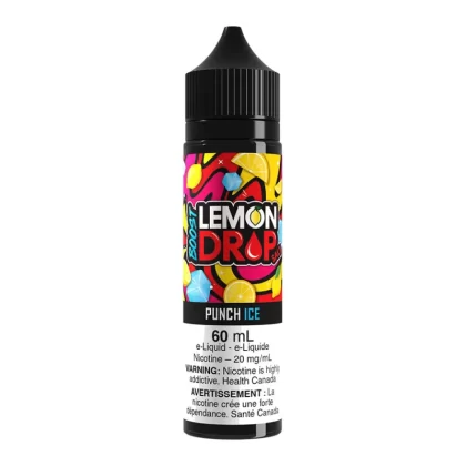 Lemon Drop Boost Salt Nic E-Liquid - Punch Ice 60ml - 20mg/ml