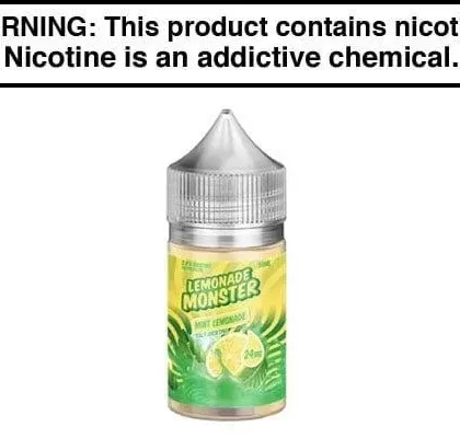 MINT LEMONADE BY JAM MONSTER SALT NIC 30ML - Vape Product, Vape Product