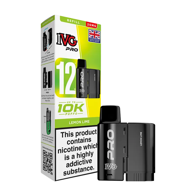 Lemon Lime IVG Pro 12 Refill Pack - Ecigwizard