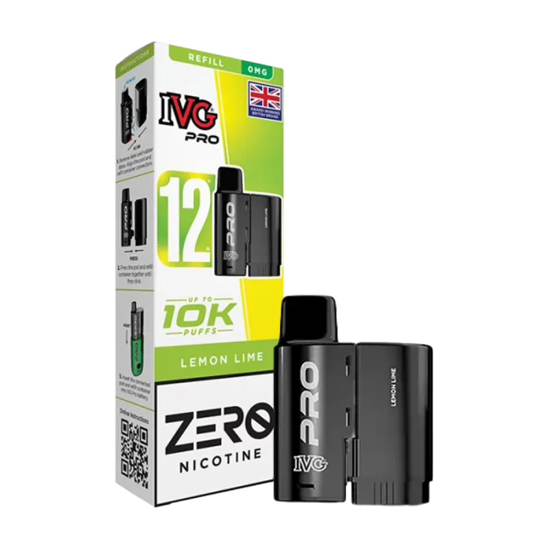 Lemon Lime IVG Pro 12 Refill Pack - Ecigwizard - Image 3