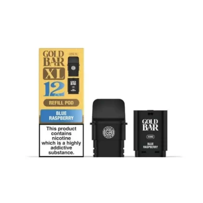 Gold Bar XL Prefilled Replacement Pod Blue Raspberry - Nicotine Strength#20mg (4E2288) (4E2288)