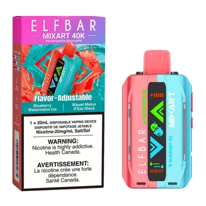 Elf Bar MixArt 40K Disposable Vape Device – Blueberry Watermelon Ice 20ml