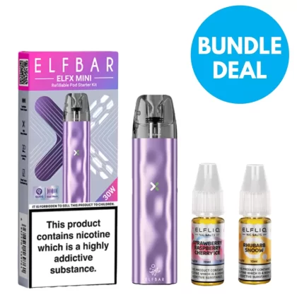 20mg Elf Bar Disposable Vape Alternative Bundle - Pod Kit / Elf Bar / Black / Gold / Grey / Lilac / Ocean / Pink / Silver / Sky