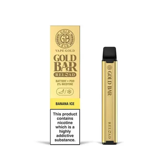 Gold Bar Reload Prefilled Pod Vape Kit - 24K Mango, Banana Ice - Image 2