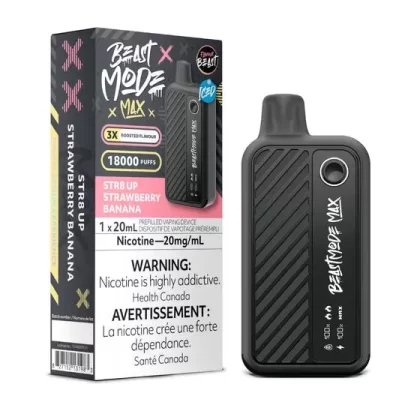 Flavour Beast Beast Mode Max 18K Disposable – 20ML – STR8 Up Strawberry Banana Iced