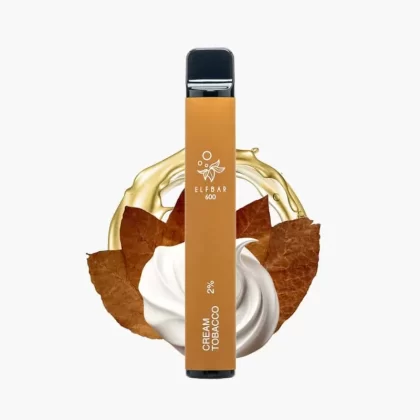 ELFBAR 600 Cream Tobacco | Tabak Einweg Vape / 20mg Nikotin