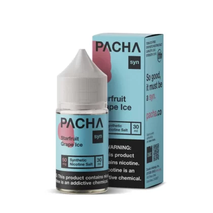 Pacha Syn Salt E-Liquid 30ml - Strawberry Kiwi Ice / 10mg