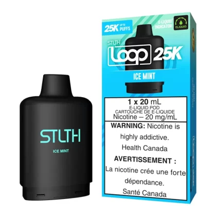 STLTH Loop 25K E-Liquid Pod Pack - Ice Mint - 20mg/ml