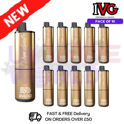 Box Of 10 – Heavenly Drops IVG 2400 Prefilled Vape Pen Kit