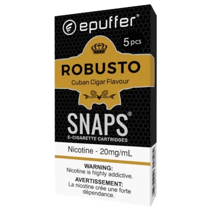 SNAPS E-CIG ROBUSTO TOBACCO CARTS 5-PACK