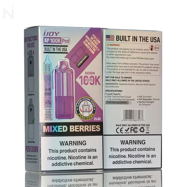 iJoy XP100K Disposable Pods - Mixed Berries - Image 3