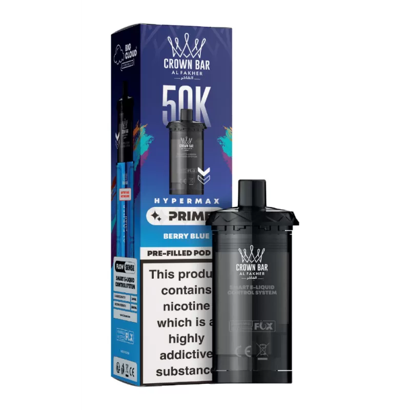 Al Fakher Hypermax Prime 50K Prefilled Pods Berry Blue - 20mg