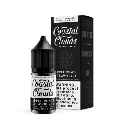 COASTAL CLOUDS | APPLE PEACH STRAWBERRY SALT - Vape Product, Vape Product