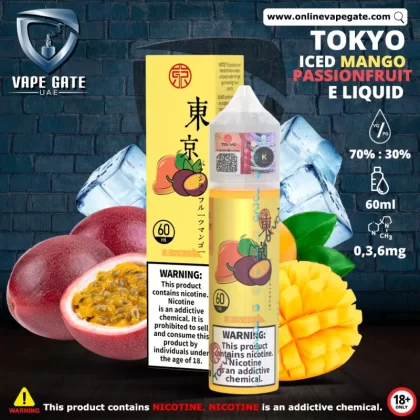 Tokyo Iced Mango Passionfruit E Liquid - 6 mg / 60 ml