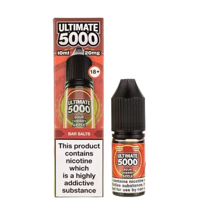 Sour Cherry Apple Nic Salt E-Liquid by Ultimate 5000 Bar Salt - 20mg