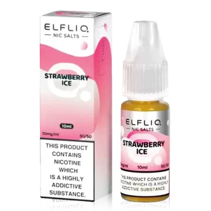 Strawberry Ice Nic Salt E-Liquid by Elfliq