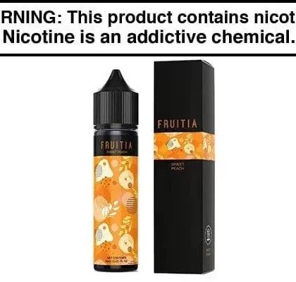 SWEET PEACH BY FRUITIA 60ML - Vape Product, Vape Product