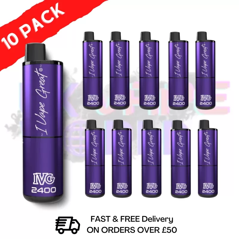 Box Of 10 – Blackcurrant Edition IVG 2400 Prefilled Pen Kit