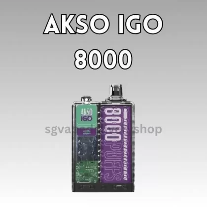 Akso IGO 8000 Puffs - Passion Fruit Yacult (Bold Series)