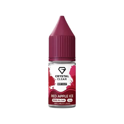 Crystal Clear Bar Salts Red Apple Ice Nic Salt Vape Juice - 20mg