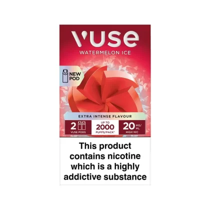 Vuse Extra Intense Watermelon Ice Pods (2 Pack) - Strength#20mg>10mg (8C8B72) (8C8B72)