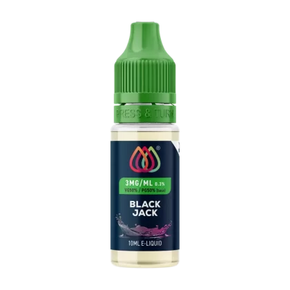 Black Jack E-Liquid by Aquavape - 10ml - 18mg - Vape Product