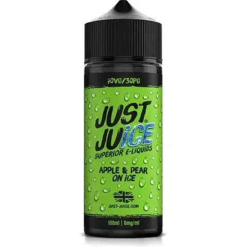 Just Juice Iconic 100ml Shortfill E-Liquid - Flavour#Banana & Mango>Watermelon & Cherry>Apple & Pear on Ice>Berry Burst>Blood Orange>Blue Raspberry>Kiwi & Cranberry on Ice>Lemonade>Mango & P