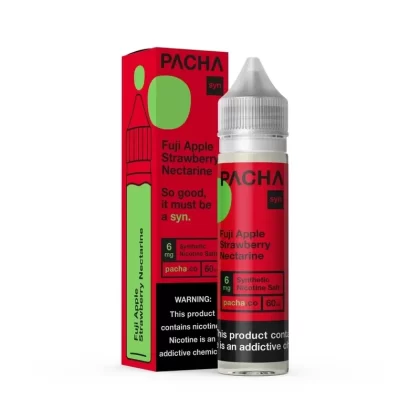 Pacha Syn Fuji Apple Strawberry Nectarine 60ml Vape Juice - Vape Product, Vape Product