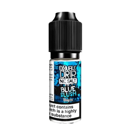Double Drip Blue Slush Nic Salt Vape Juice - 10 Pack - Strength 10mg