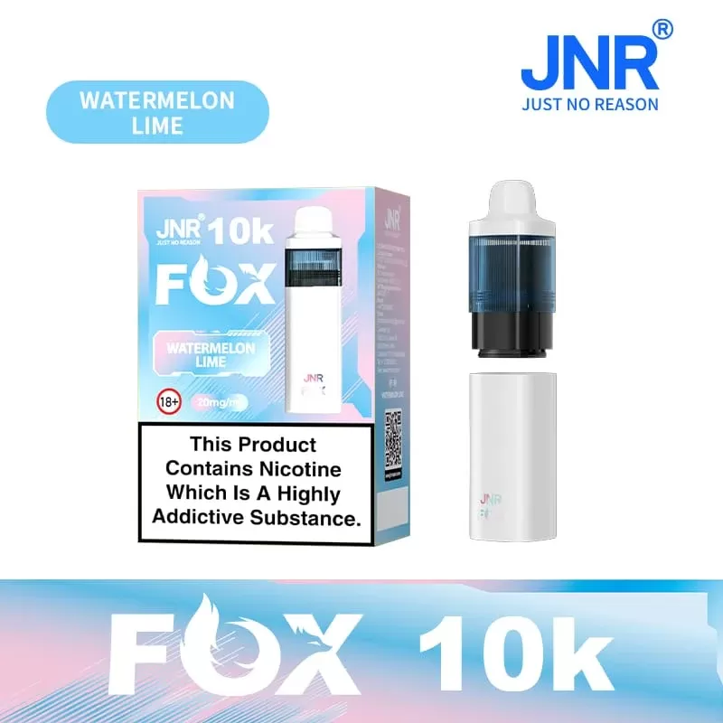 Watermelon Lime JNR Fox 10K Prefilled Pod Vape Kit