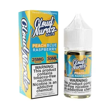 Peach Blue Raspberry Cloud Nurdz TFN Salts 30mL
