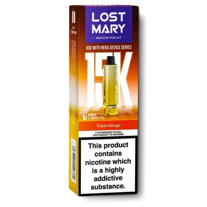 Triple Mango Nera 15K Refill Pods by Lost Mary - 20 mg/mL (1CD5DC)