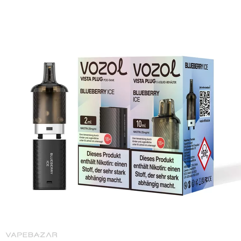 Vozol Vista Plug – Blueberry Ice Prefilled Pod - Pod Kit; La Fume; 2ml + 10ml - Image 3