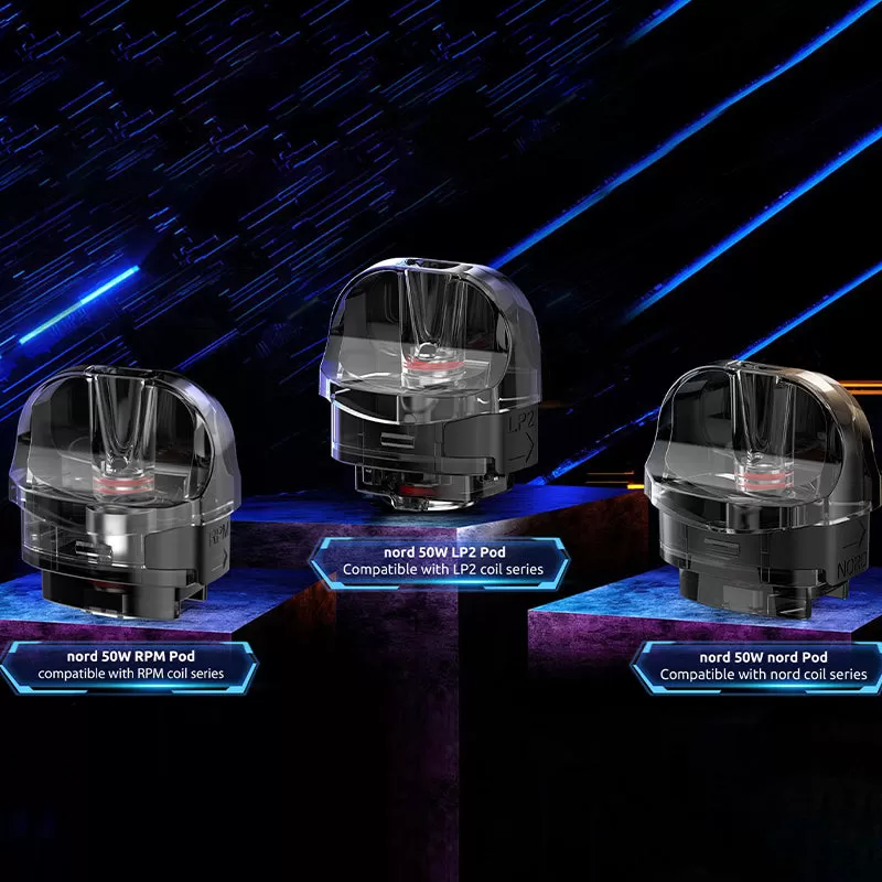 SMOK Nord 50W Replacement Empty Pod 3pcs/pack - 4.5ml Nord Pod / U.S.A