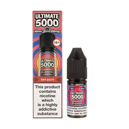 Raspberry Blueberry Lemon Nic Salt E-Liquid by Ultimate 5000 Bar Salt - 5mg