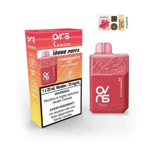 OVNS RANGER 10000 PUFF RECHARGEABLE DISPOSABLE VAPE – Pomegranate Ice - Ecigdepot