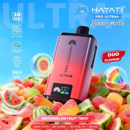 Watermelon Fruit Twist Hayati Pro Ultra Plus 25000 Prefilled Pod Kit