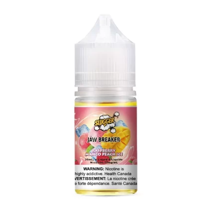 SLUGGER Jaw Breaker Salt – Raspberry Mango Peach Ice 30ml (20, 35, 50mg) - Vape Product, Vape Product