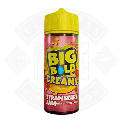 Big Bold Creamy – Strawberry Jam With Clotted Cream 0mg 100ml Shortfill - Eliquidsupply