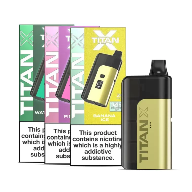 Titan X 10000 Puffs Prefilled Pod Vape Kit - Lemon Ice