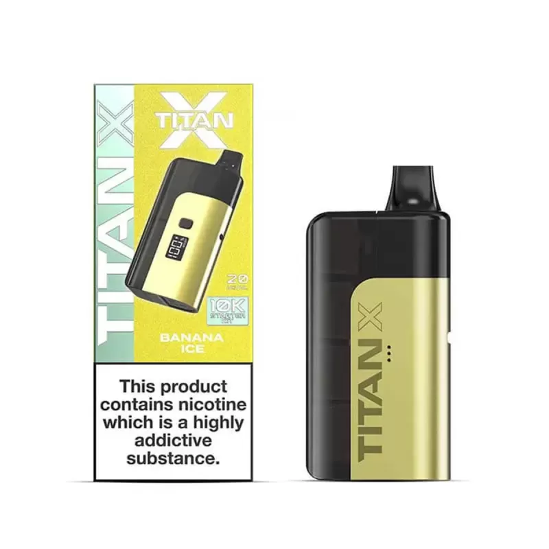 Titan X 10000 Puffs Prefilled Pod Vape Kit - Lemon Ice - Image 2