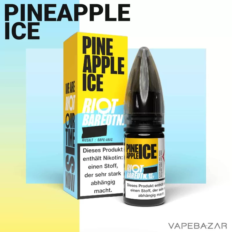 Riot Salt Bar Liquid – Pineapple Ice - 20mg/ml, 10mg/ml; Riot Saltbar; Ananas - Image 2