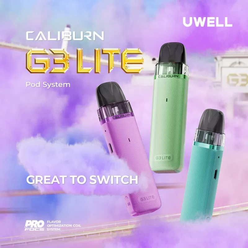 Uwell Caliburn G3 Lite Pod Kit - Mint Green / 0.4ohm (3ml) - Image 2