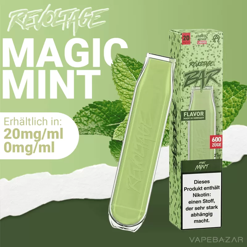 Revoltage Bar – Magic Mint - Aupo; 20mg/ml, Nikotinfrei; Vape Product
