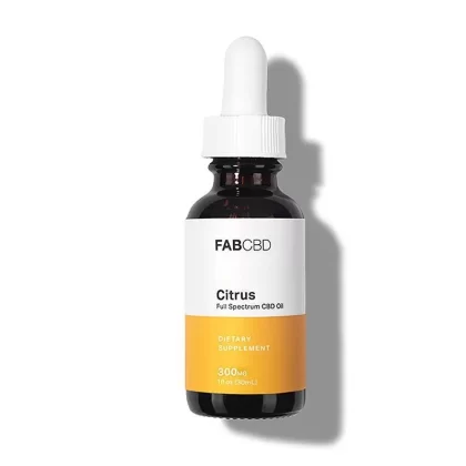 FAB CBD CBD Oil Citrus Flavor - Flavor#Citrus~Strength#300mg>600mg>1200mg>2400mg~Quantity#Single>3 Pack